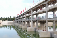 Ảnh- Đập ngăn mặn trên sông Lại Giang, Hoài Nhơn, Bình Định – P/H