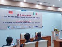 Hình-Lễ bàn giao dự án “Tăng cường hệ thống dự báo, cảnh báo lũ lụt ở Việt Nam - giai đoạn II" -P/H