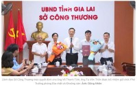 Sở Công Thương tiếp nhận, bổ nhiệm công chức Phòng Địa chất và Khoáng sản
