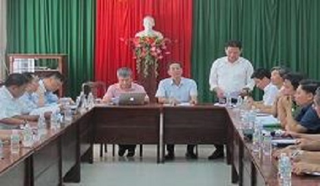Đoàn Thanh tra - Tổng cục Môi trường công bố Quyết định thanh tra chấp hành pháp luật BVMT trên địa bàn tỉnh tại Sở TN&MT ngày 10/6/2019.