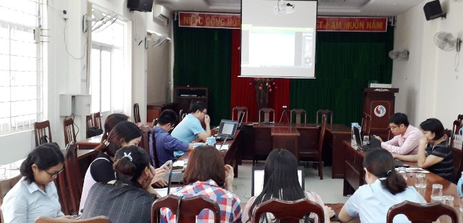 Quang cảnh buổi tập huấn (TV)