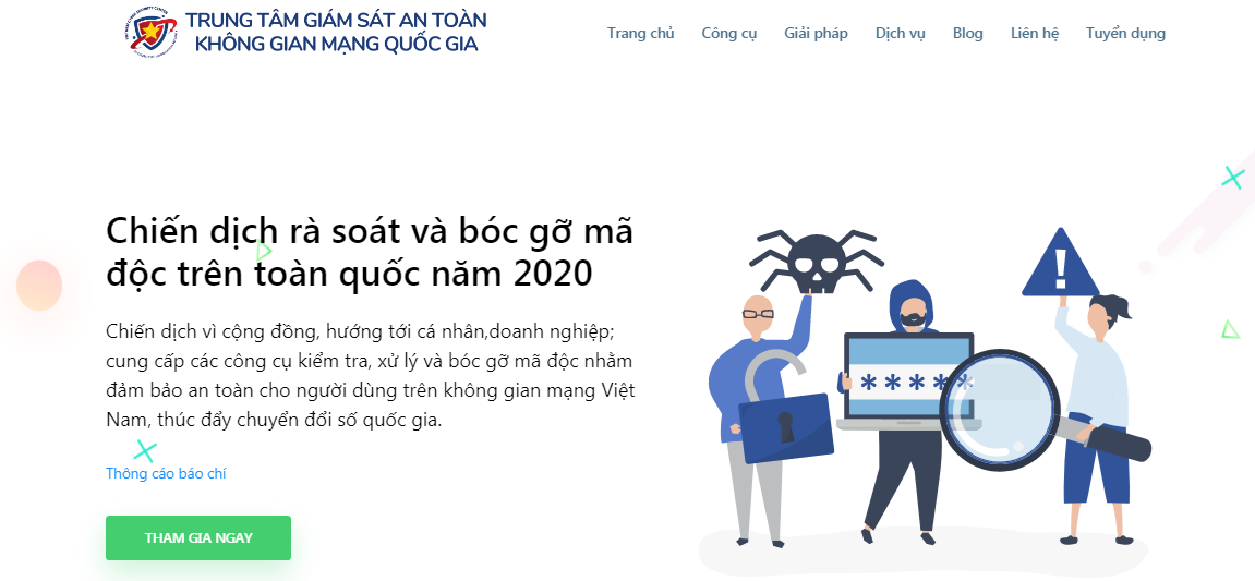 Giao diện tham gia chiến dịch năm 2020 (TV)